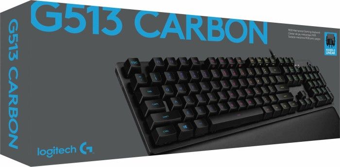 Logitech G513 GX Brown Tactile Gaming Keyboard Carbon US