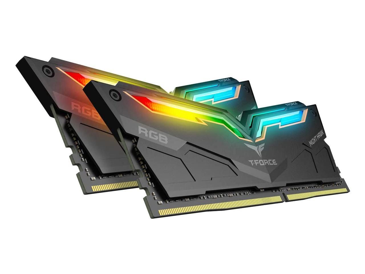 TeamGroup 16GB DDR4 3200MHz Kit(2x8GB) Night Hawk RGB Black