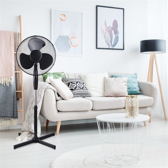 Platinet Standing Fan 16" Black