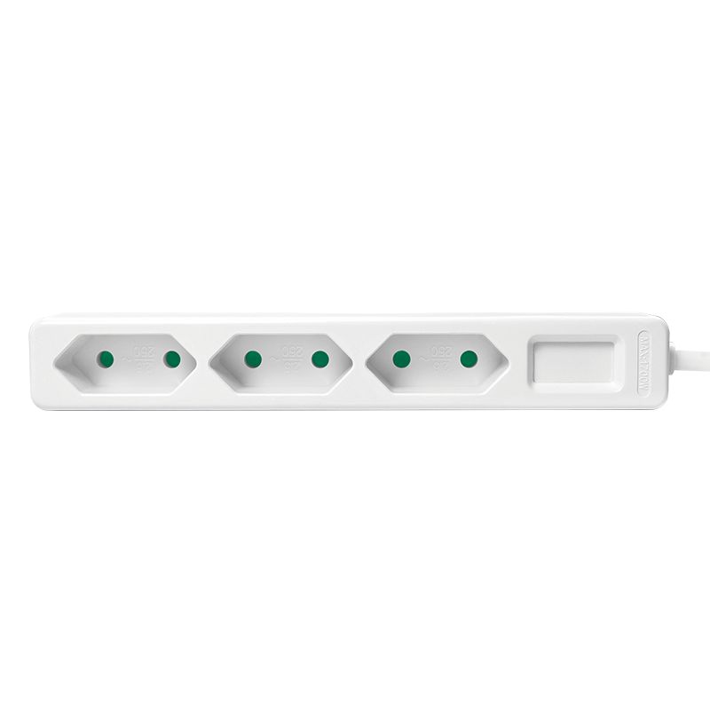 Logilink Socket outlet 3-way slim 1,5m White