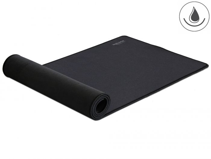 DeLock Gaming Mouse Pad water repellent Black