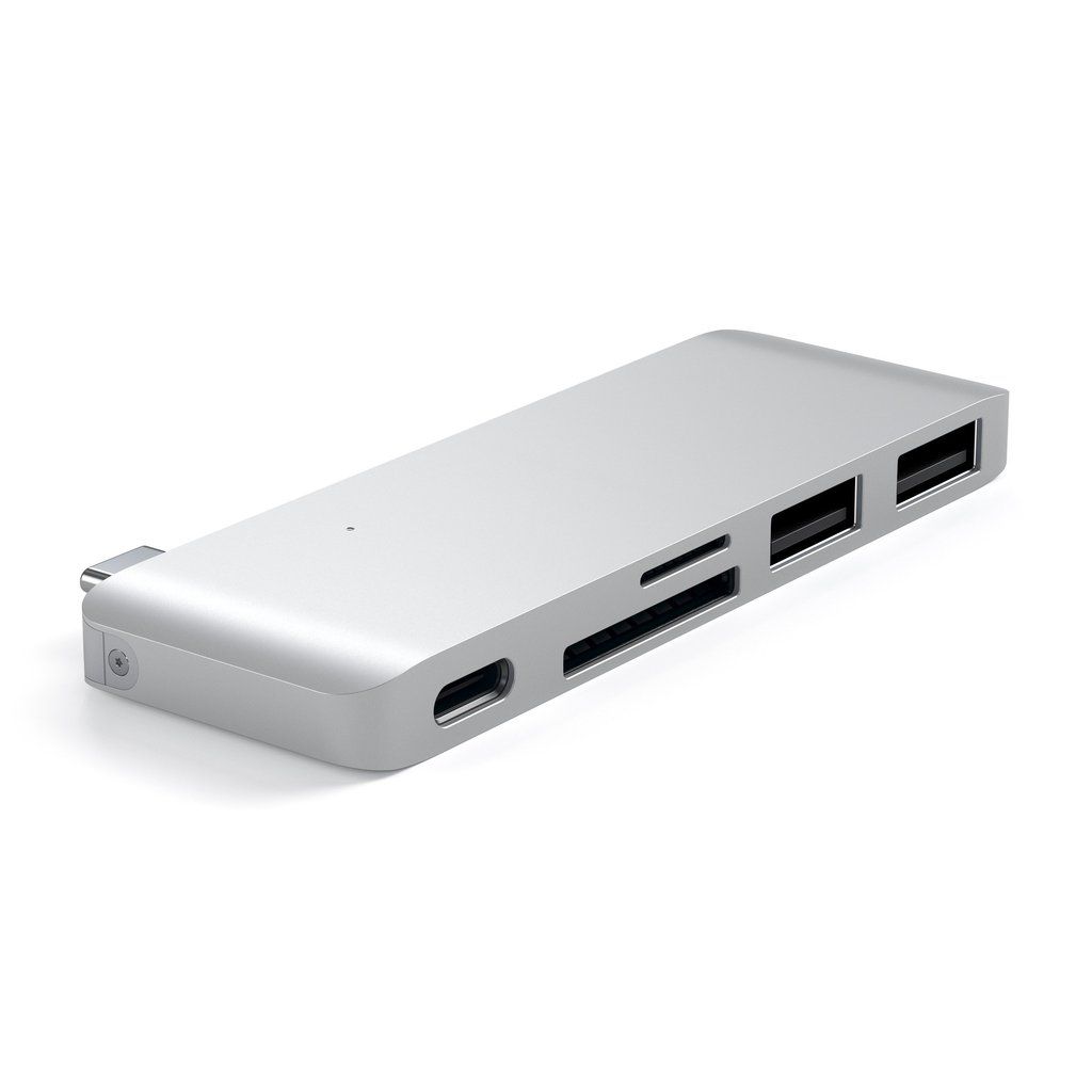 Satechi Type-C Pass-Through USB Hub Silver