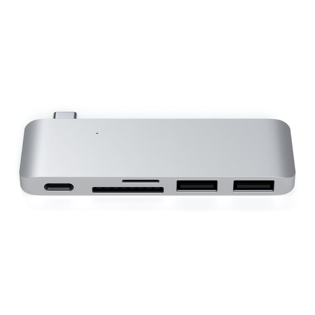 Satechi Type-C Pass-Through USB Hub Silver