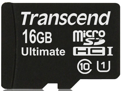 Transcend 16GB MicroSDHC Class10 UHS-1 MLC 600X