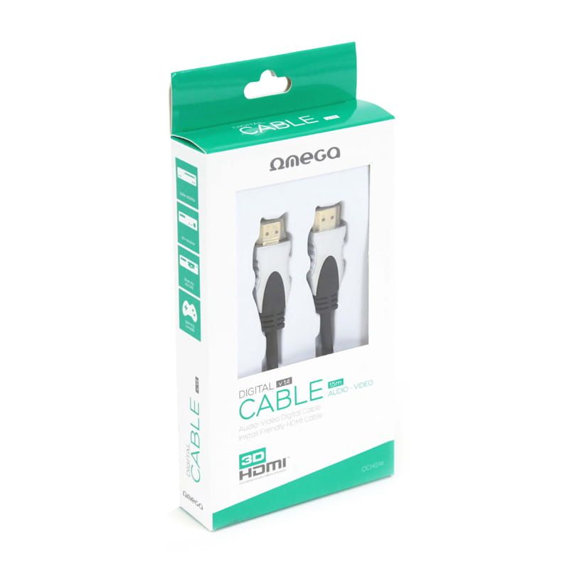 Platinet Omega HDMI 1.4 Gold cable 1,5m Black