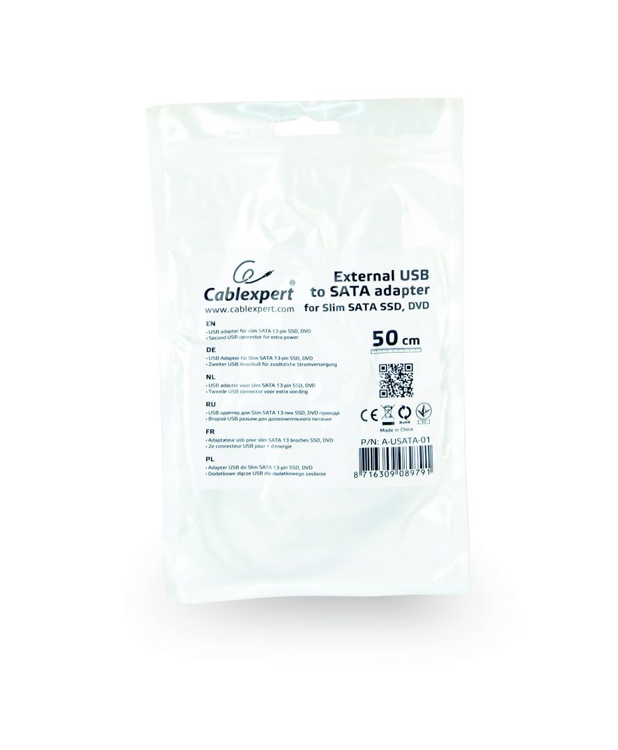 Gembird A-USATA-01 External USB to SATA adapter for Slim SATA SSD/DVD