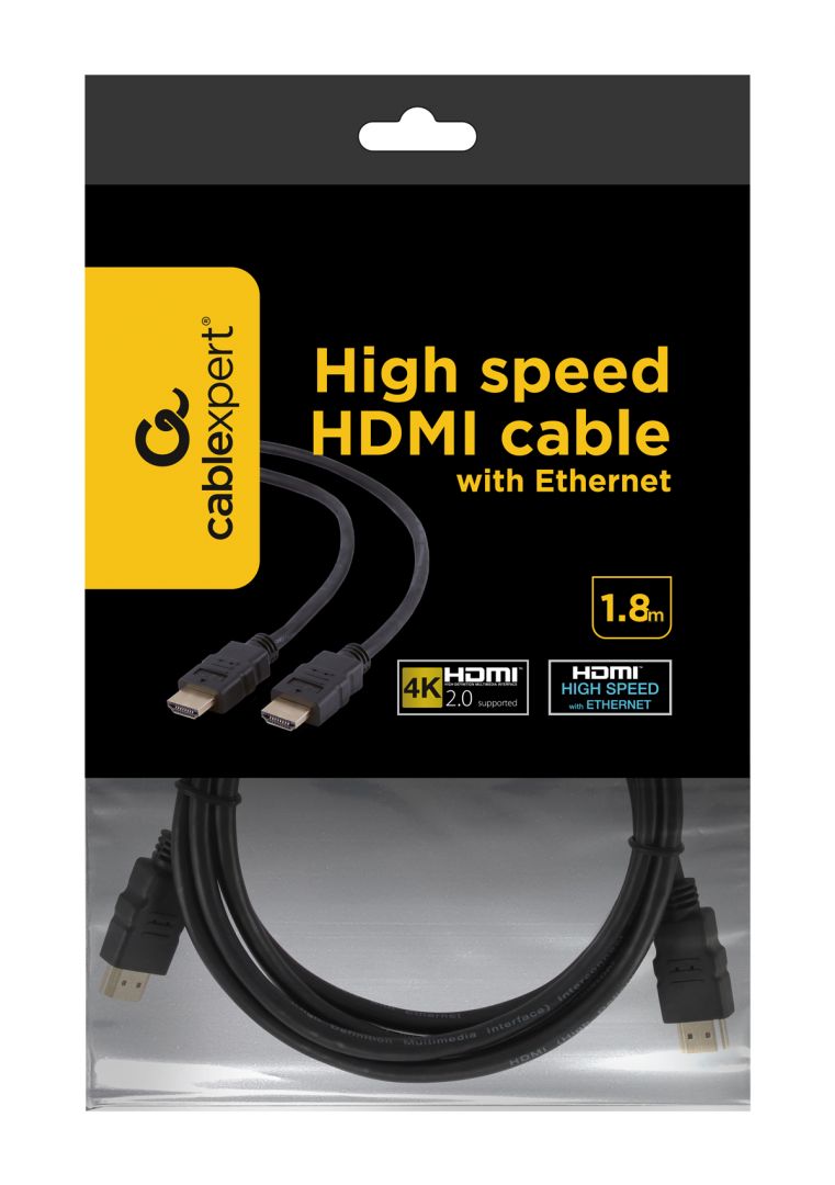 Gembird HDMI - HDMI 2.0 1,8m cable Black