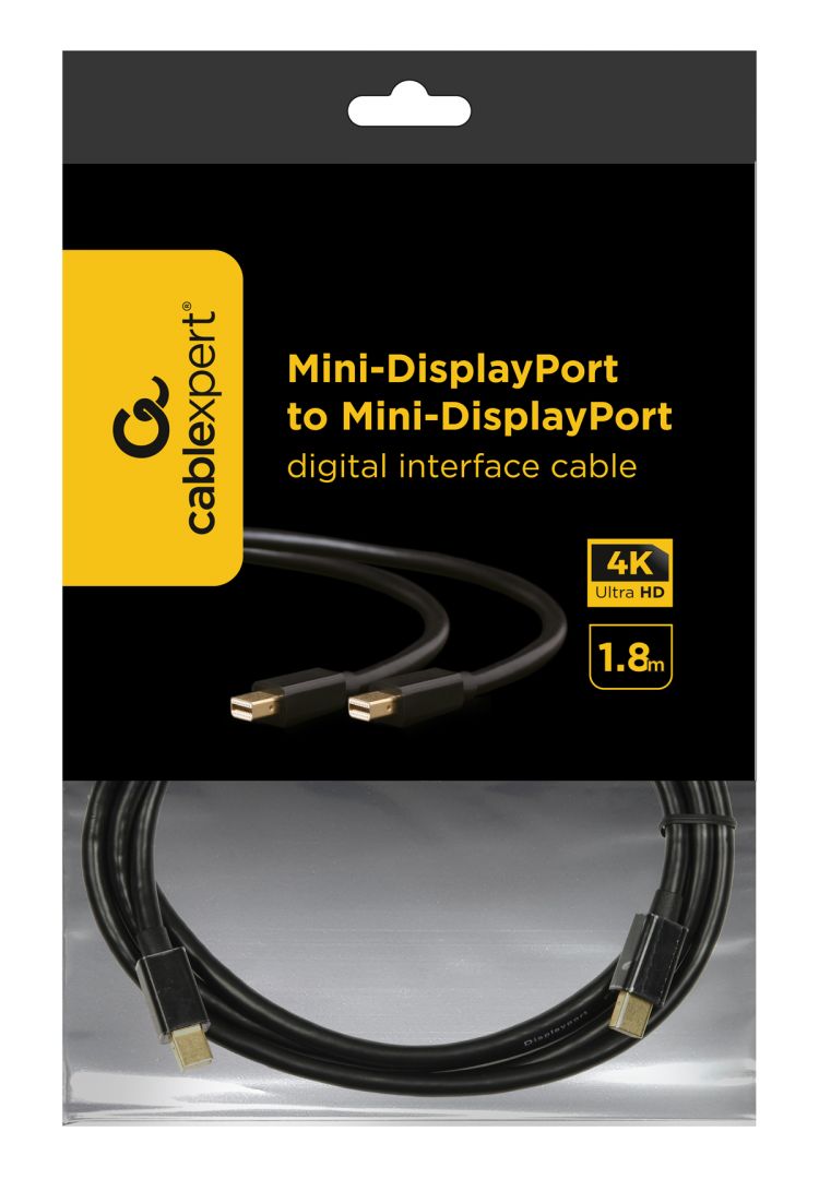 Gembird CCP-mDPmDP2-6 Mini DisplayPort to Mini DisplayPort cable 1,8m Black