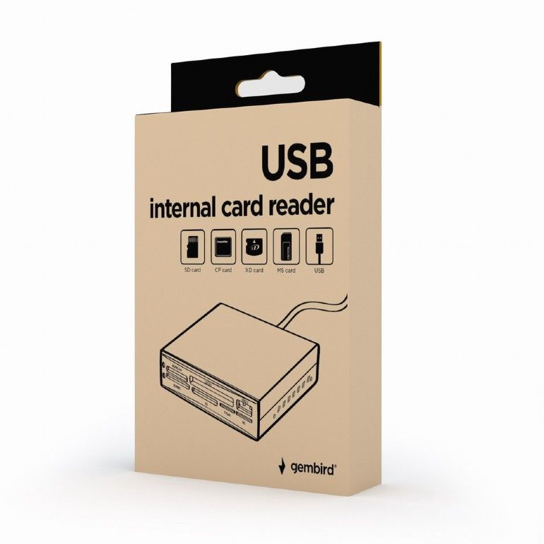 Gembird FDI2-ALLIN1-02-B Internal USB card reader/writer Black