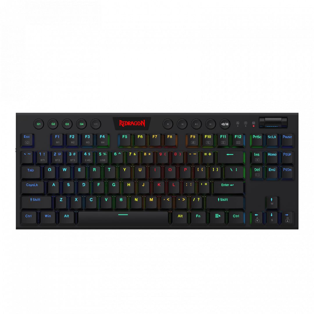 Redragon Horus TKL, wired&2.4G&BT mechanical Keyboard, RGB, brown switch