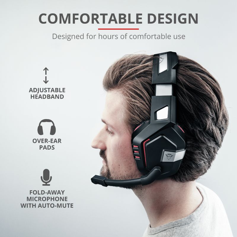 Trust GXT 390 Juga Wireless Gaming Headset Black