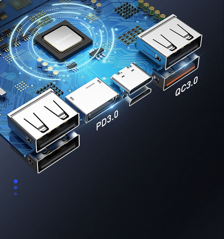 Baseus Amblight Powerbank 30000 mAh White