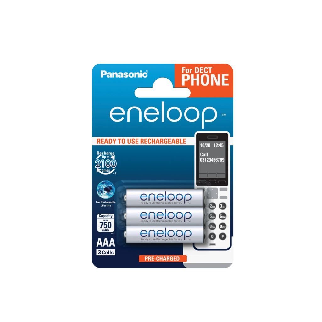Panasonic Eneloop 750mAh AAA Ni-Mh 3db/csomag