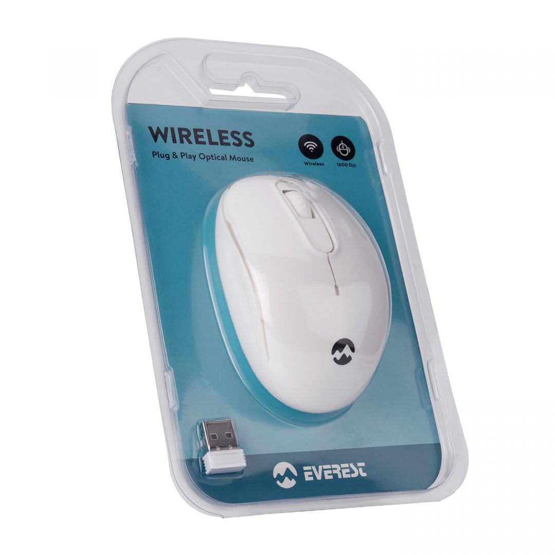 Everest SMW-666 Optical Wireless Mouse White