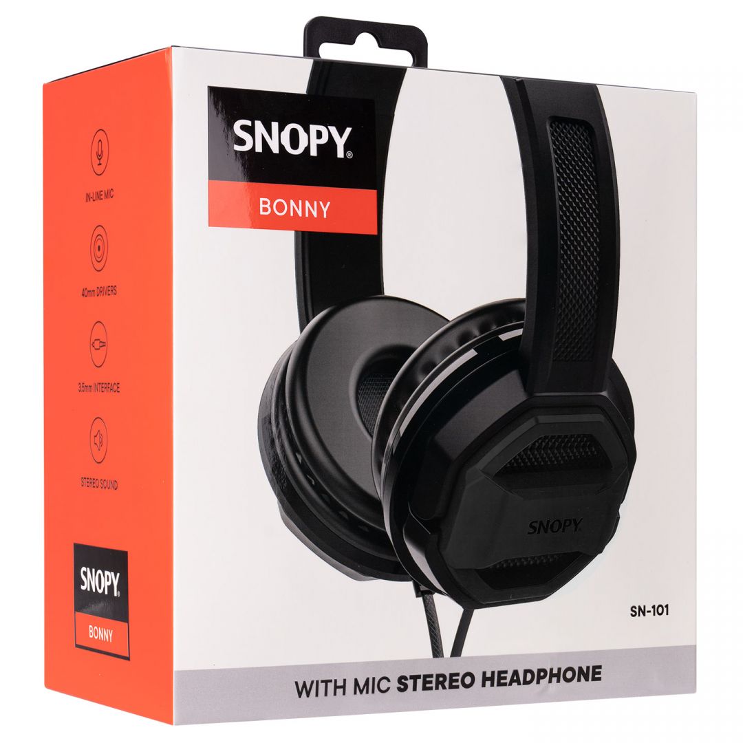 Snopy  SN-101 Bonny Headset Black