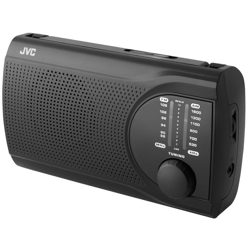 JVC RA-E321B Portable FM Radio Black