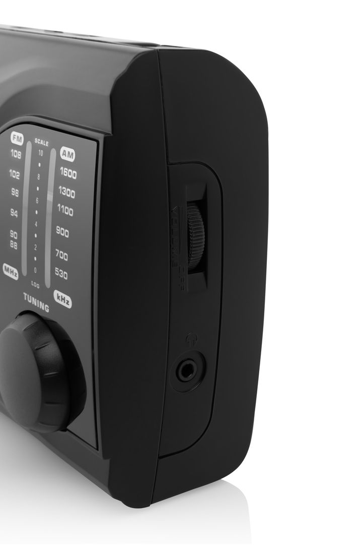 JVC RA-E321B Portable FM Radio Black