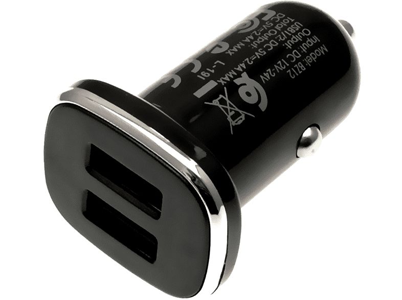 BOROFONE BZ12 2.4A + 2.4A Car Charger Black