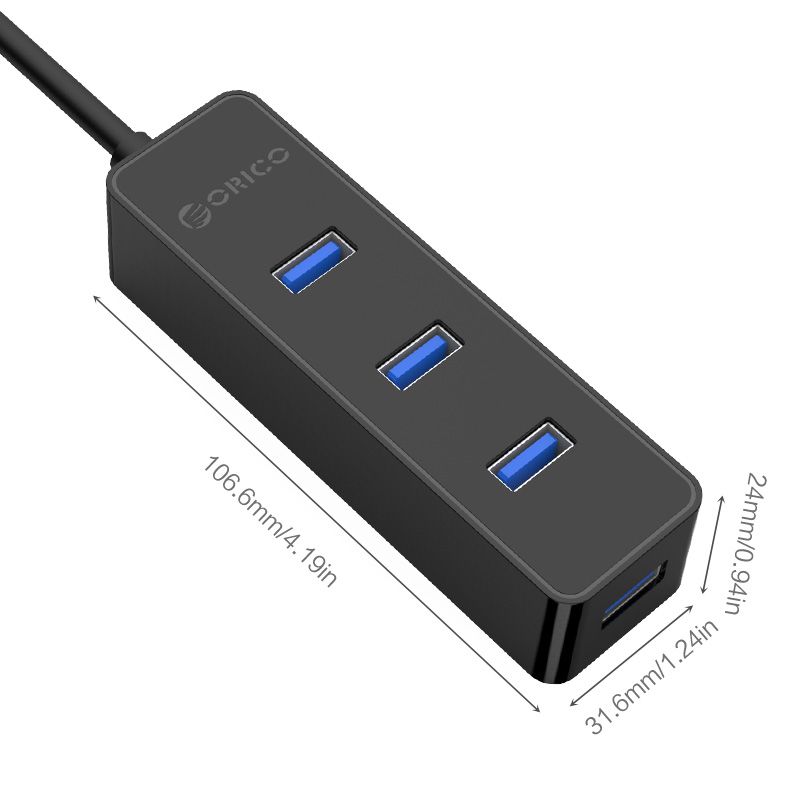 Orico 4 Ports USB3.0 HUB Black