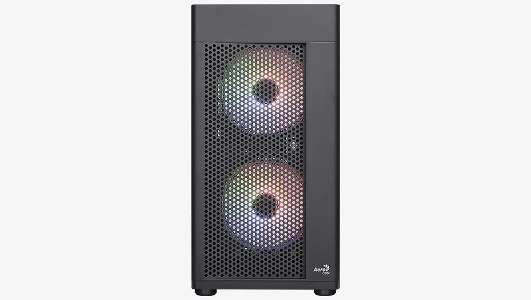 Aerocool Hexform-G-BK-V2 RGB Tempered Glass Black