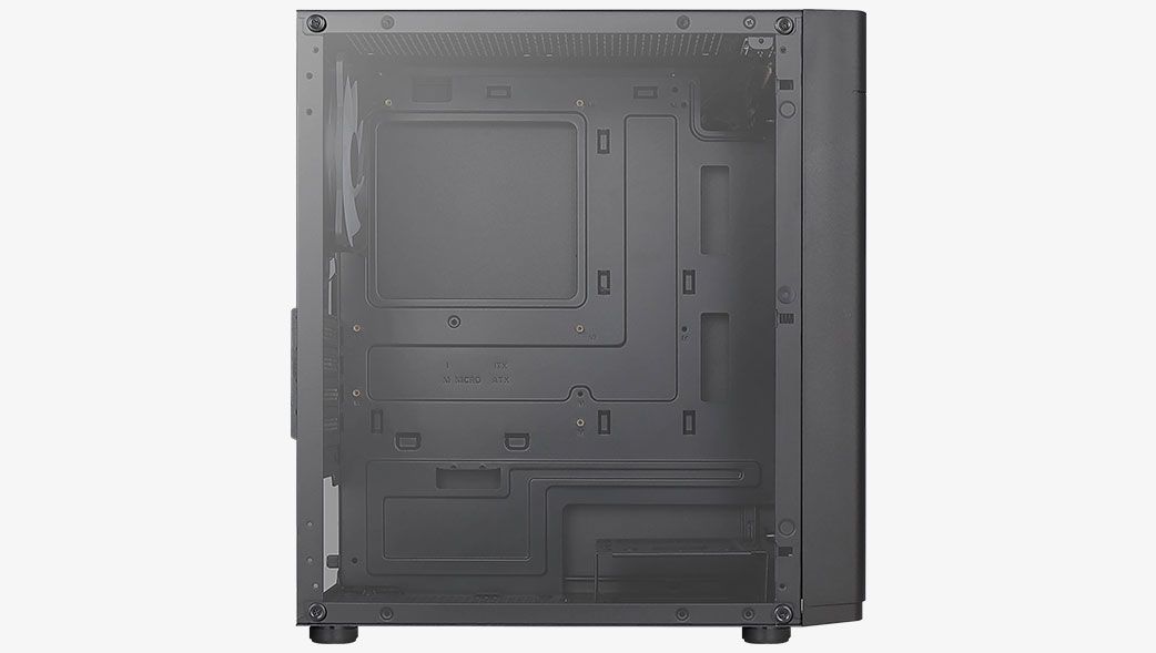 Aerocool Hexform-G-BK-V2 RGB Tempered Glass Black
