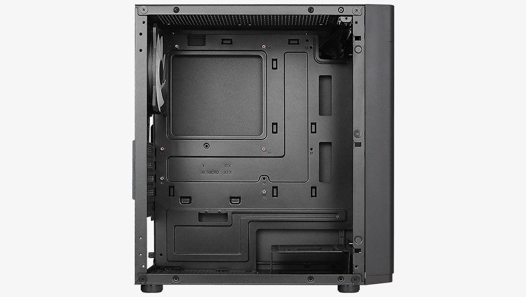 Aerocool Hexform-G-BK-V2 RGB Tempered Glass Black