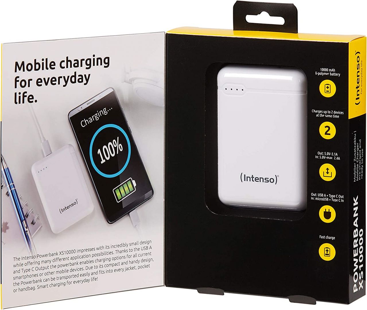Intenso XS10000 10000mAh PowerBank White