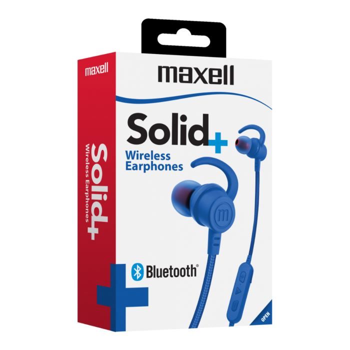 Maxell EB-BT100 Solid Wireless Bluetooth Earphones Blue