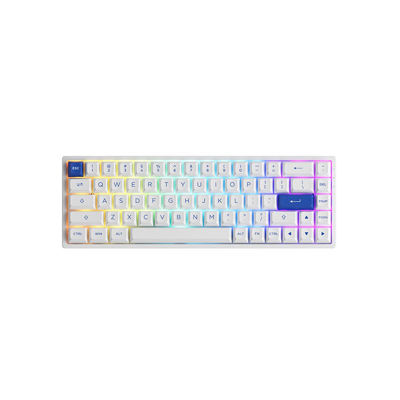 Logitech 3068B CS Jelly Pink Wireless RGB Keyboard White/Blue UK