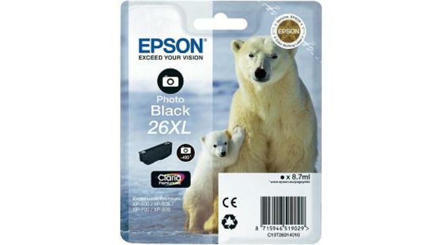 ECO Epson T2631 utángyártott Black tintapatron