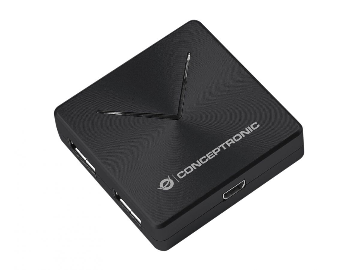 Conceptronic 4-Port USB 3.0 HUB Black