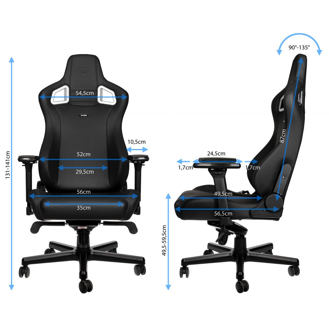 Noblechairs Epic Gaming Chair Black Edition Black