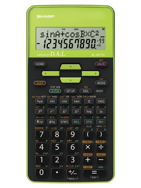 Sharp EL531THBGR Tudományos számológép Green