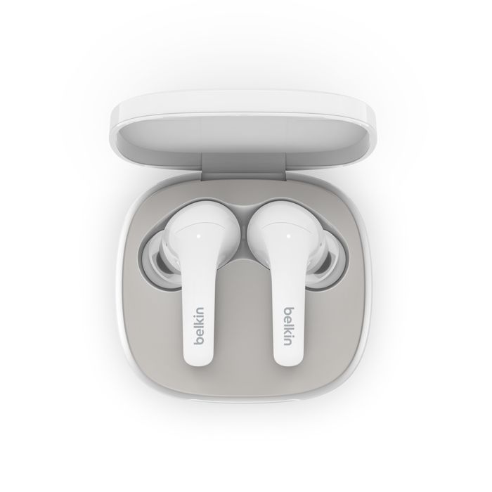 Belkin SoundForm Flow Noise Cancelling Earbuds White