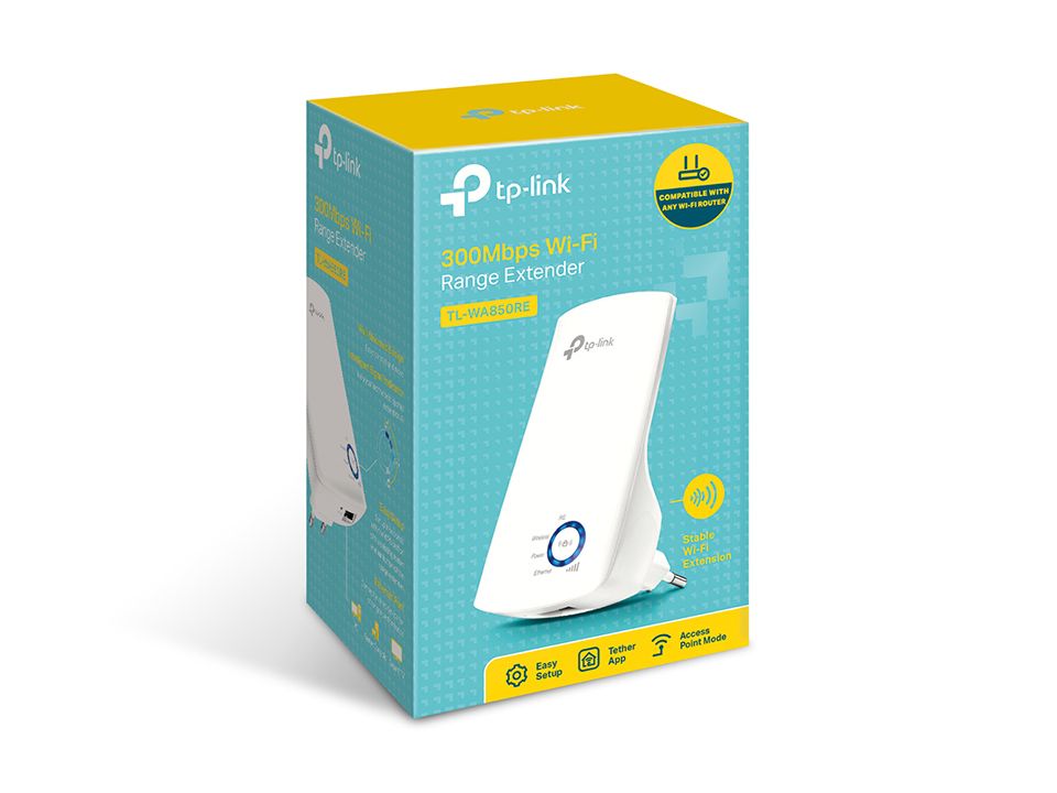 TP-Link TL-WA850RE V6 300Mbps Wi-Fi Range Extender White