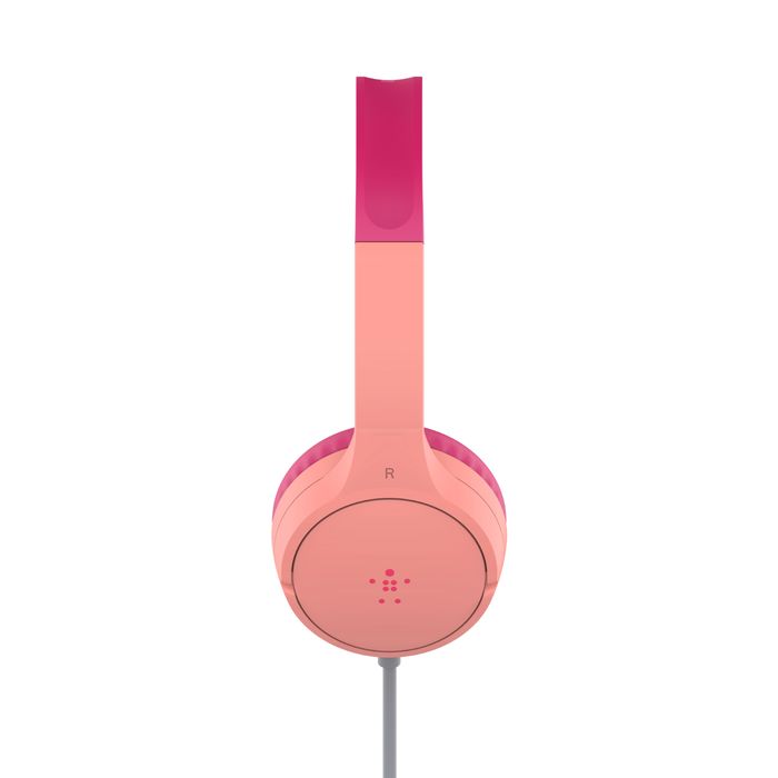 Belkin SoundForm Mini Wired On-Ear Headphones for Kids Pink