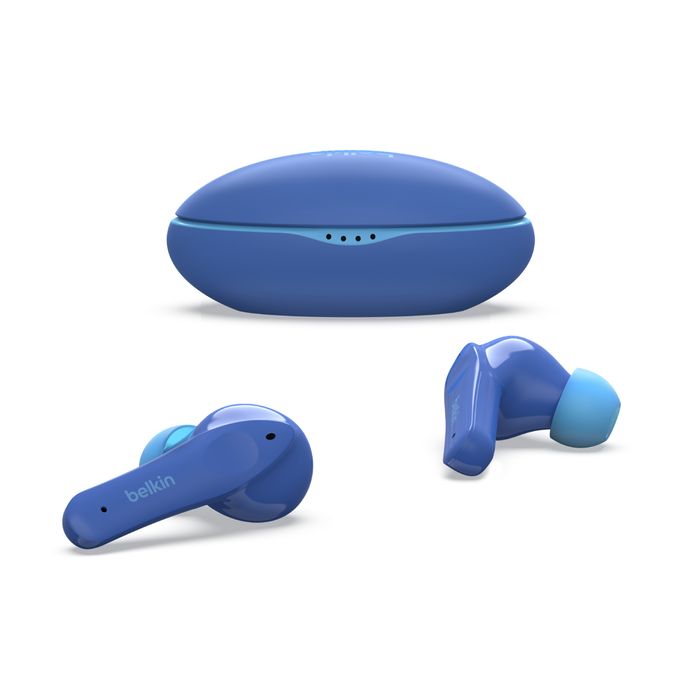 Belkin SoundForm Nano True Wireless Earbuds for Kids Blue