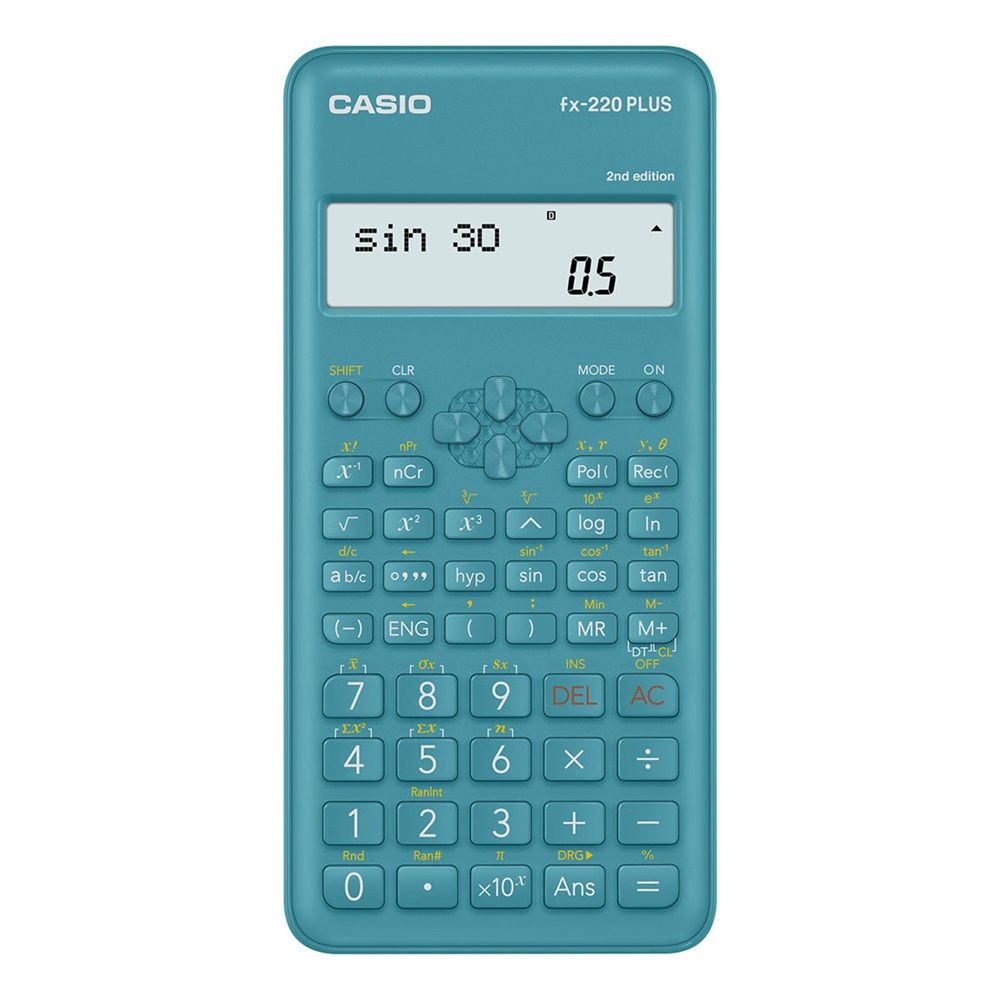 Casio FX-220 Plus 2E Tudományos Számológép Cyan