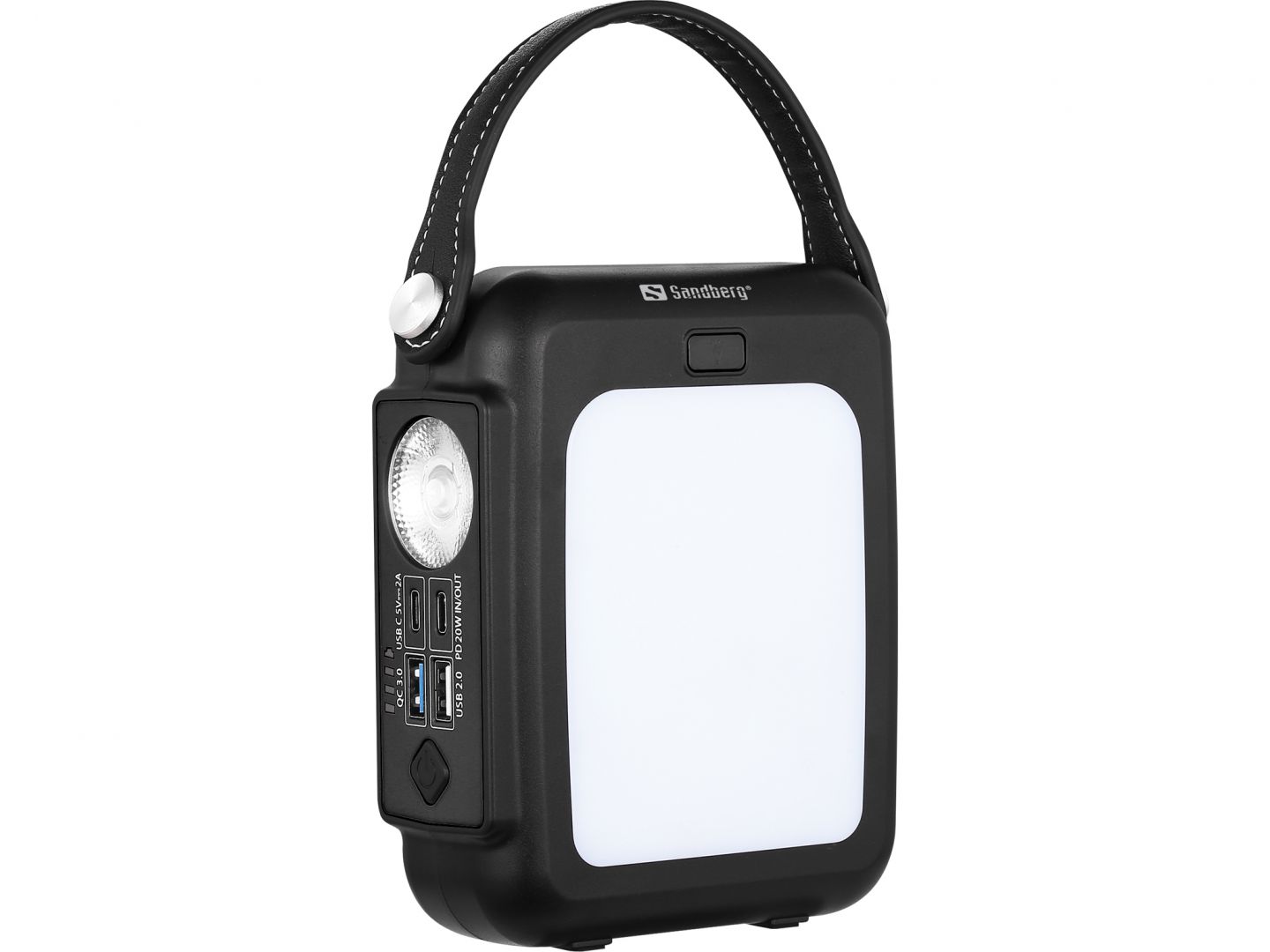 Sandberg Hand Crank Powerbank 20000 20000mAh PoweBank Black