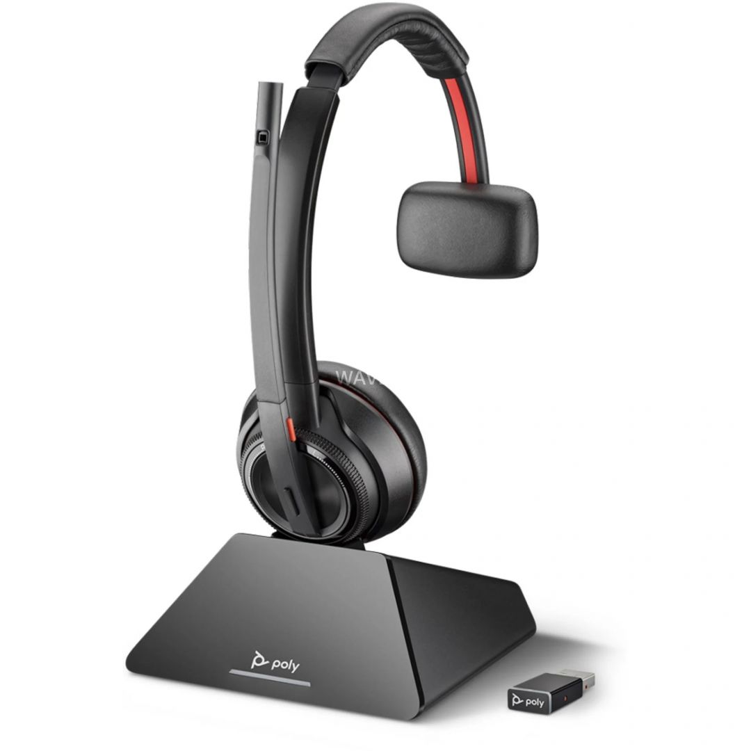 Poly Plantronics Savi 8210-M UC Wireless Headset Black