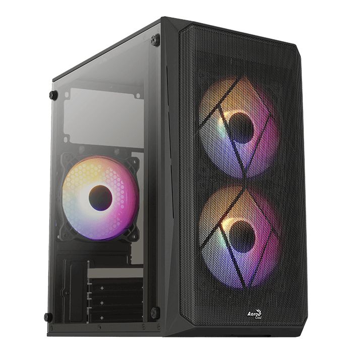 Aerocool CS-107 Mesh FRGB Window Black