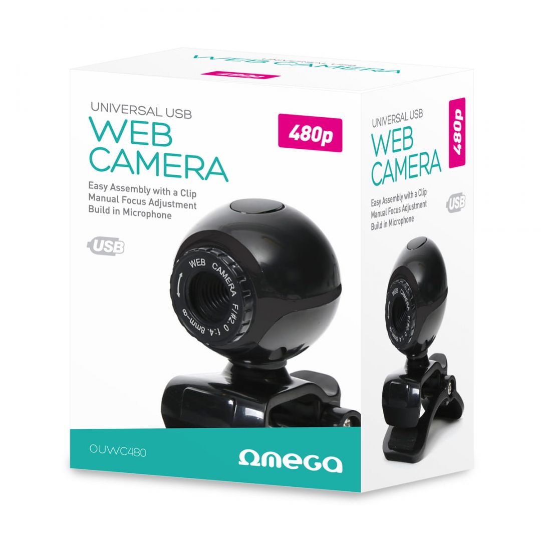 Omega Webcam C15 Webkamera Black