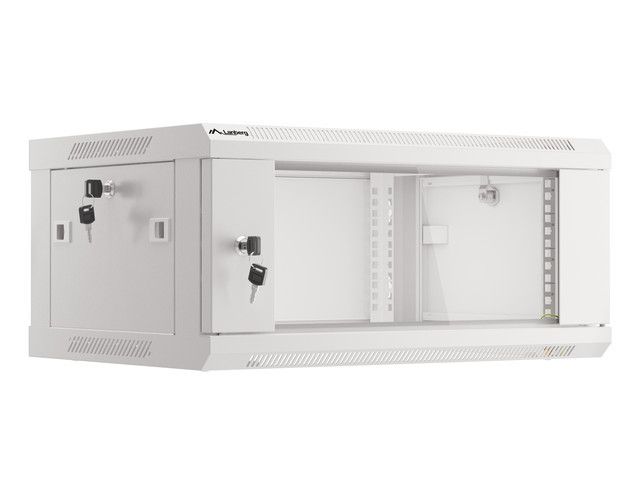 Lanberg 19" 4U Falra szerelhető Rackszekrény Grey