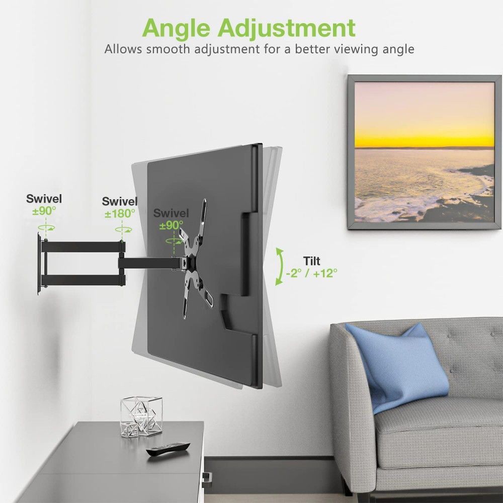 TECHLY  23-55" Universal LCD TV Wall Mount Bracket Black