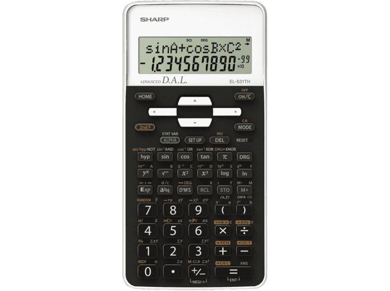 Sharp EL-531THBWG Tudományos számológép White