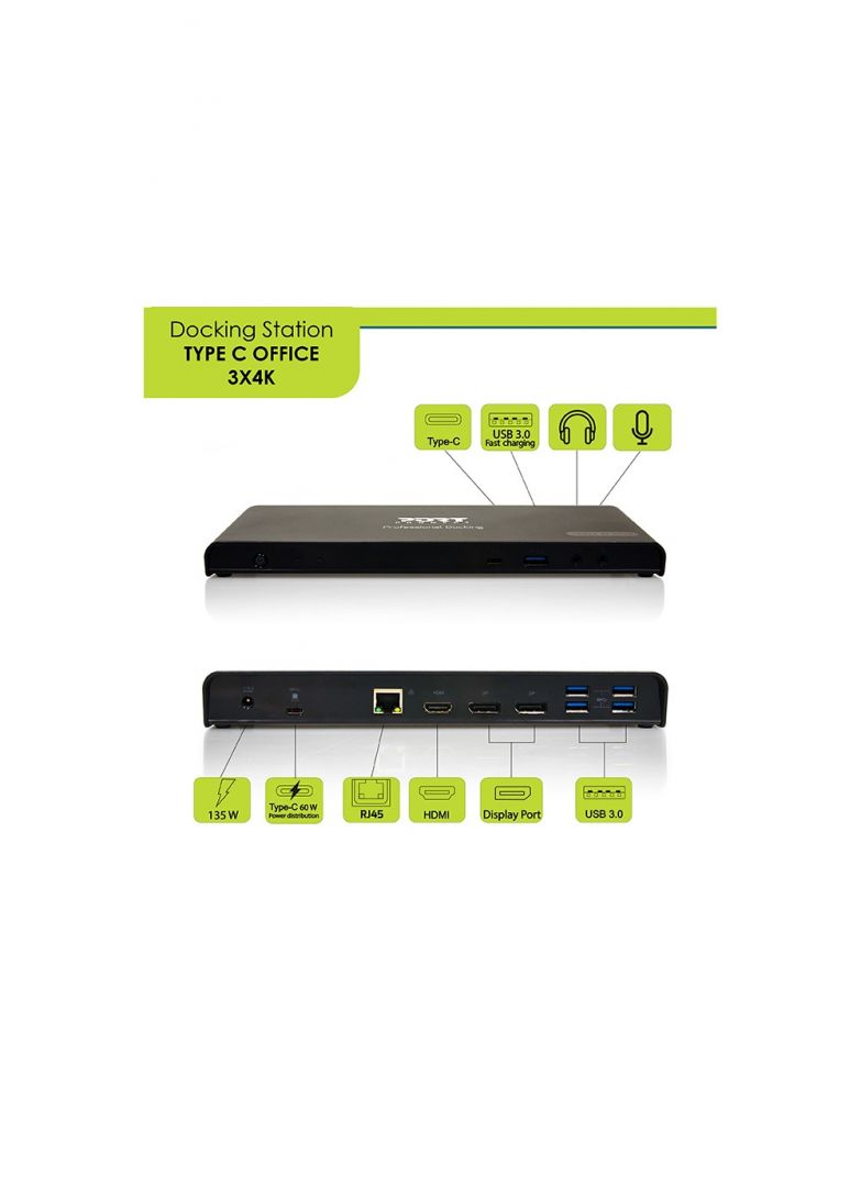 Port Designs Docking Type-c Office 3x 4k