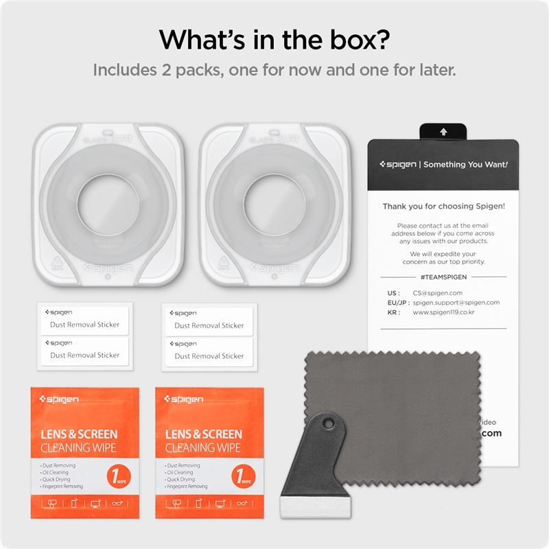 Spigen Glass EZ Fit 2 Pack - Samsung Galaxy Watch5/4 44mm