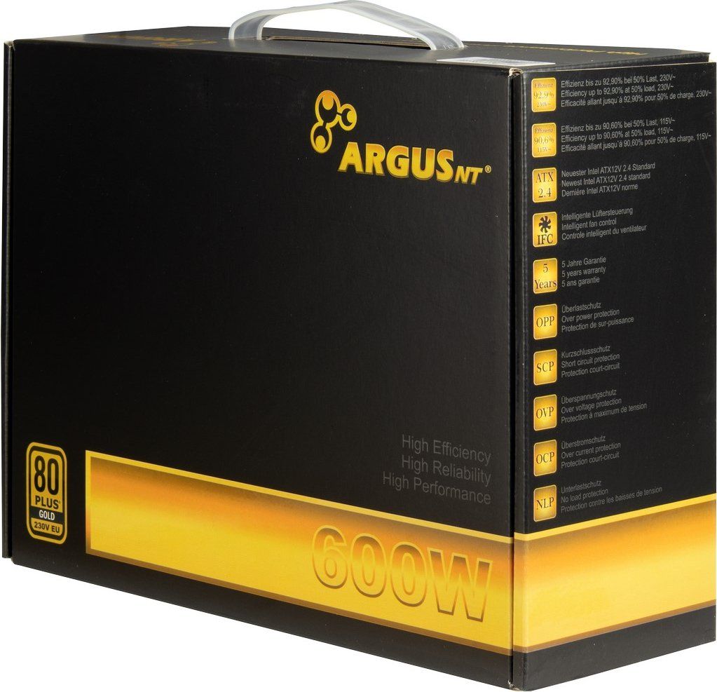 Inter-Tech 600W 80+ Gold Argus GPS-600