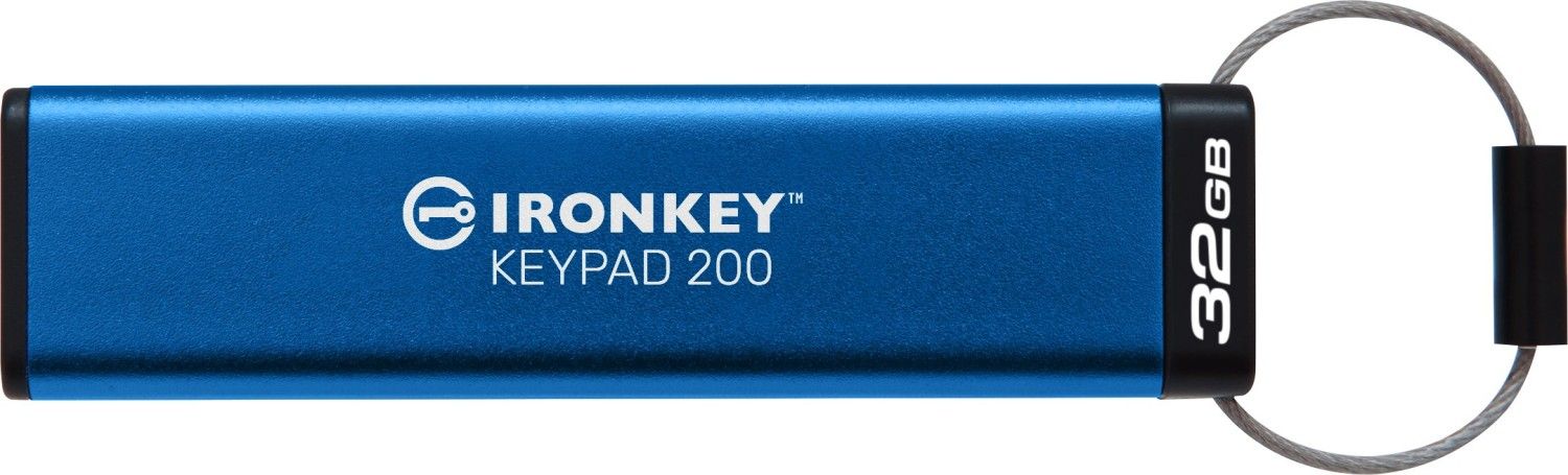 Kingston 32GB IronKey Keypad 200 USB3.2 Blue