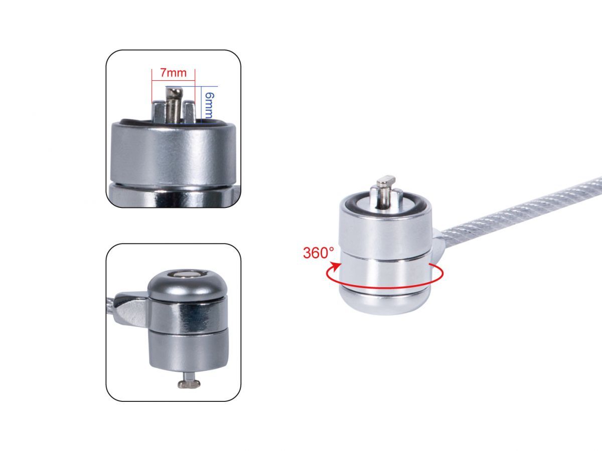Conceptronic CNBSLOCK15 Keyed Laptop Lock 1.5m
